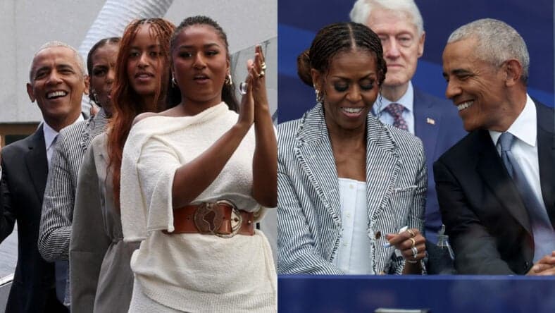 Barack & Michelle Obama Are Joined by Daughters Malia & Sasha at Obama Presidential Center Opening Ceremony — 1 of 8