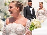 Perrie Edwards tells how she 'cried all day' over wedding drama as she reveals she wore three dresses and partied all night with Little Mix bandmate Leigh-Anne at star-studded Portuguese nuptials